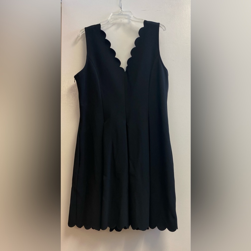 Banana Republic Dress with Scalloped Neck and Hemline; pockets
